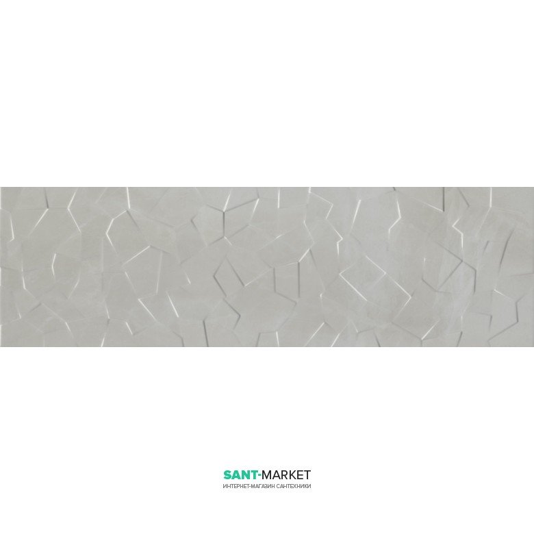 Плитка настінна Kale Wabi Maburu Crystal Grey RP-6948R 34x111