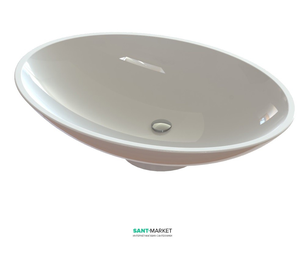 Раковина для ванной накладная Snail коллекция Ника белая 103А100
