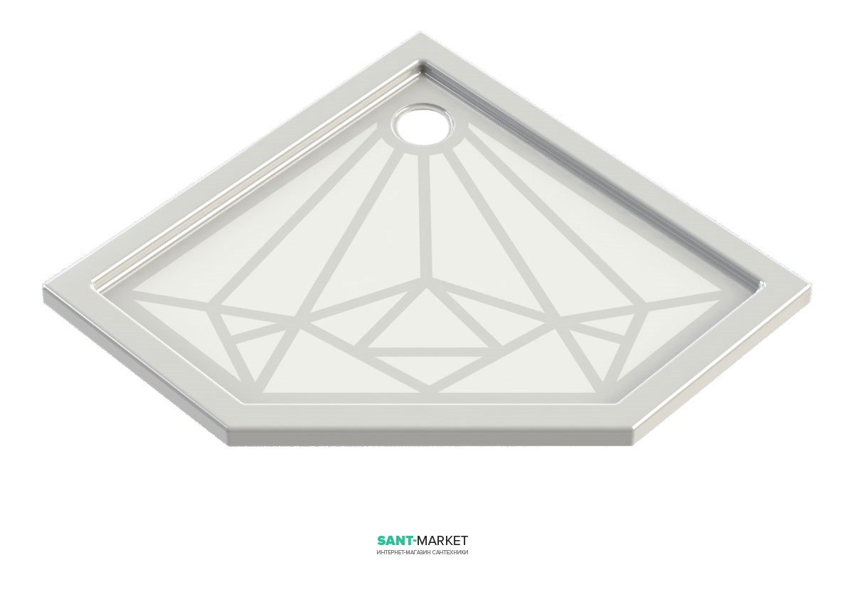 Душевой поддон Snail Премьер 90 белый 129А100