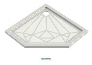 Душевой поддон Snail Премьер 90 белый 129А100