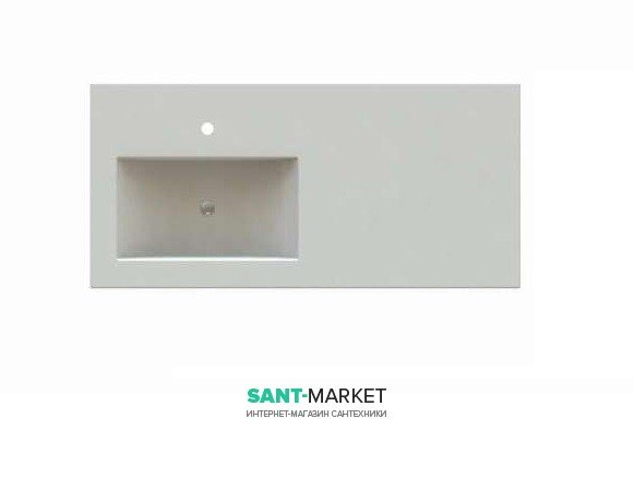 Раковина для ванной на тумбу Snail коллекция Юнона белая 143LА100