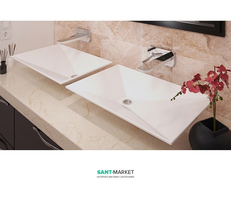 Раковина для ванной накладная Snail коллекция Капелла белая 119LА100