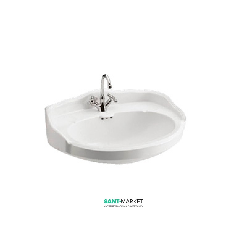 Раковина для ванной подвесная Sanitana коллекция Grecia белая GRLV5