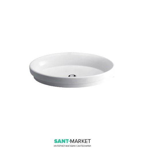 Раковина для ванной встраиваемая Sanitana коллекция Ovalo белая CILE3E1E