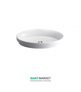 Раковина для ванної вбудована Sanitana колекція Ovalo біла CILE3E1E
