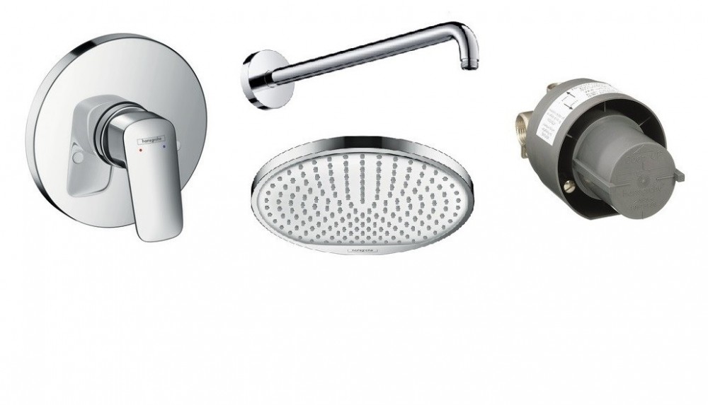 Набір прихованого монтажу для душу Hansgrohe Logis 71666000 + 26723000 + 27413000