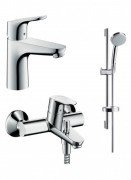 Набір змішувачів для ванни Hansgrohe Focus хром 31607000 + 31940000 + 27772000