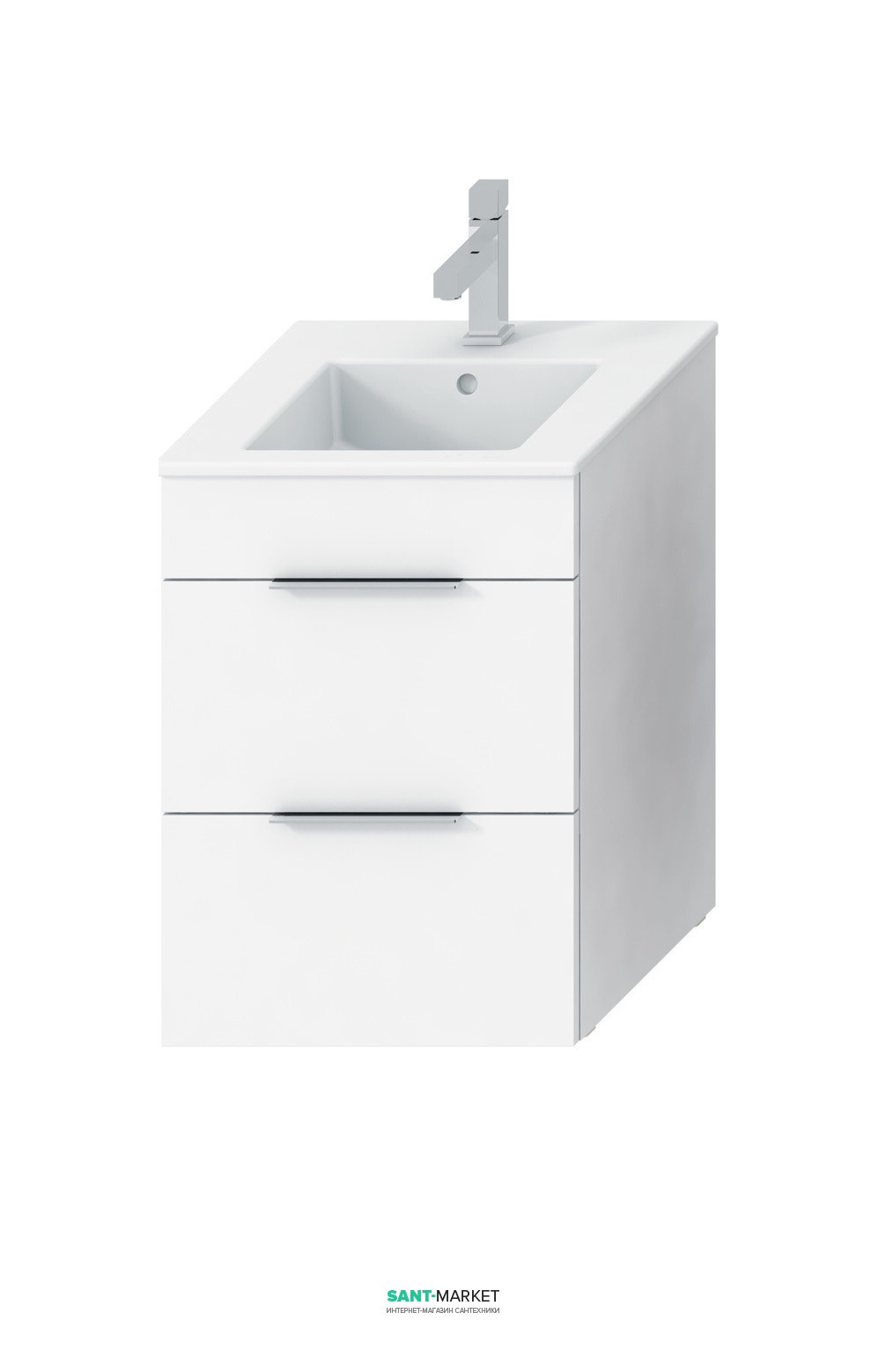 Тумба c раковиною Jika Cube підвісна 44х42.2х60.7 білий H4536221763001