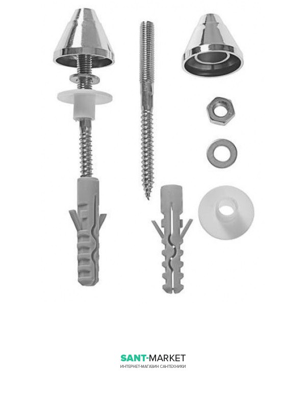 Кріплення для уріналу Jika Golem ковпачки хром H8903490008911