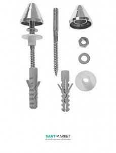 Крепление для уринала Jika Golem колпачки хром H8903490008911