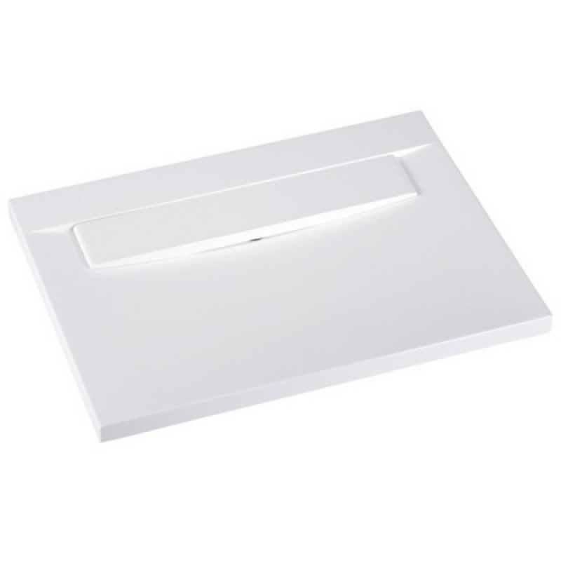 Раковина для ванной Marmorin Tatoo 70,5х50,4 см с белой плиткой литой камень белый 111 070 020 xx x