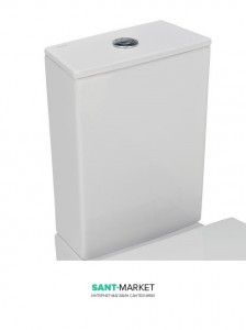 Бачок для напольного унитаза Sanitana Glam с системой двойного смыва белый GLTC4