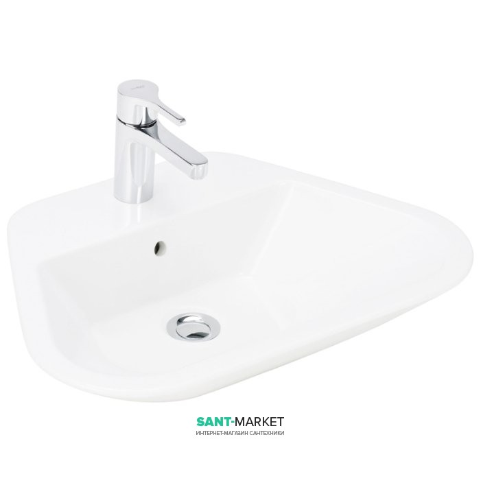 Раковина для ванной подвесная Sanitana коллекция Glam белая GLLM1