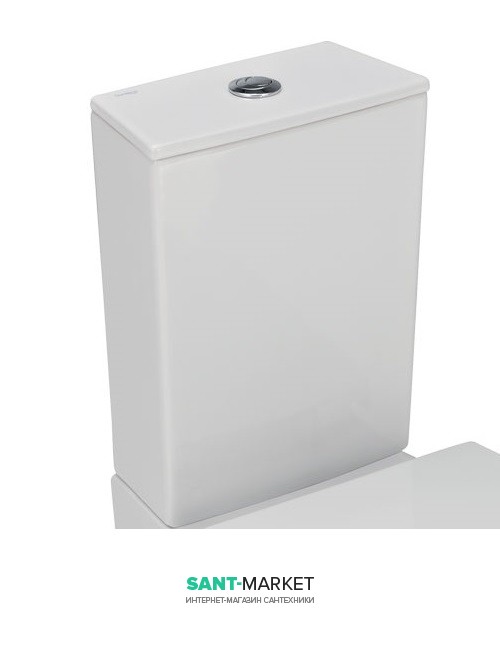 Бачок для підлогового унітазу Sanitana Glam з системою подвійного змиву білий GLTC4