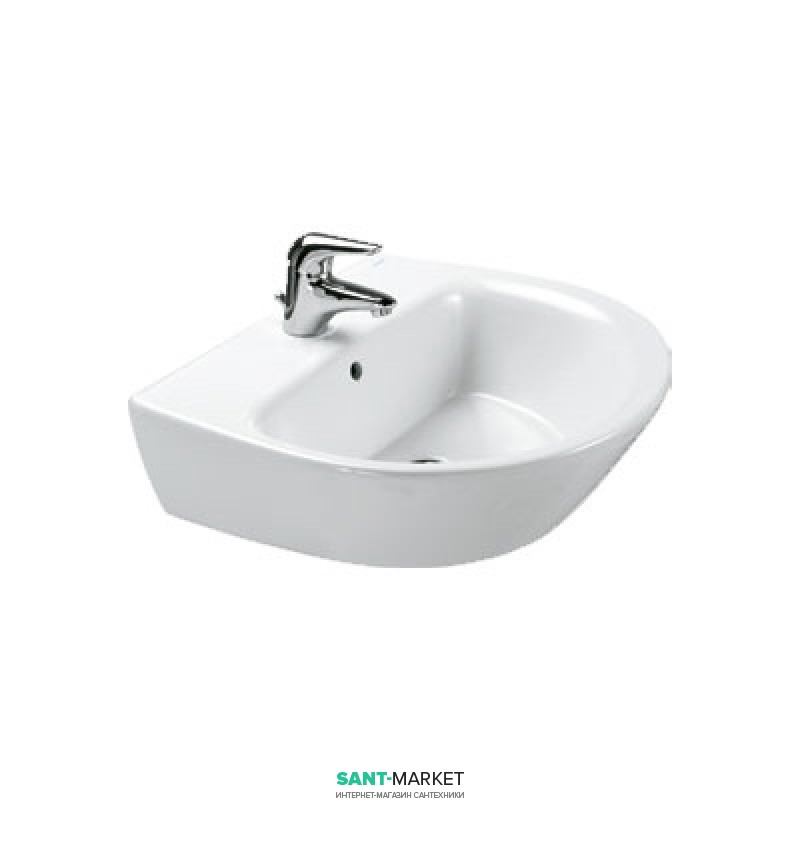 Раковина для ванной подвесная Sanitana коллекция Jazz белая KPLV3