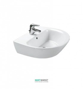 Раковина для ванної підвісна Sanitana колекція Jazz біла KPLV3