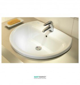 Раковина для ванной встраиваемая Sanitana коллекция Jazz белый KPLE0