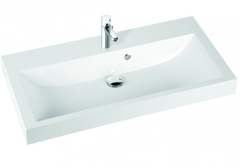 Раковина для ванной Marmorin Argo 100х50 см литой камень белый 290 100 022 xx x