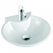 Раковина для ванної Marmorin Disa 50х48 см литий камінь білий 130 050 020 xx x