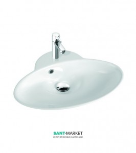 Раковина для ванной накладная Marmorin коллекция Delia белая 140 063 021 xx x