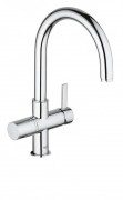 Смеситель однорычажный Без фильтра для кухни Grohe Blue хром 33251000