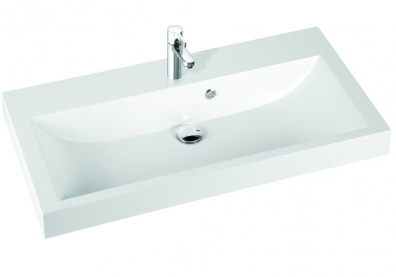 Раковина для ванной Marmorin Argo 100х50 см литой камень белый 290 100 022 xx x