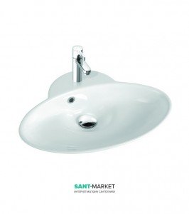 Раковина для ванной накладная Marmorin коллекция Delia белая 140 063 021 xx x