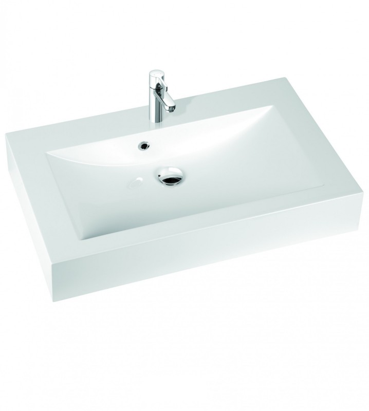 Раковина для ванної Marmorin Ceto 90х56 см литий камінь білий 170 090 022 xx x