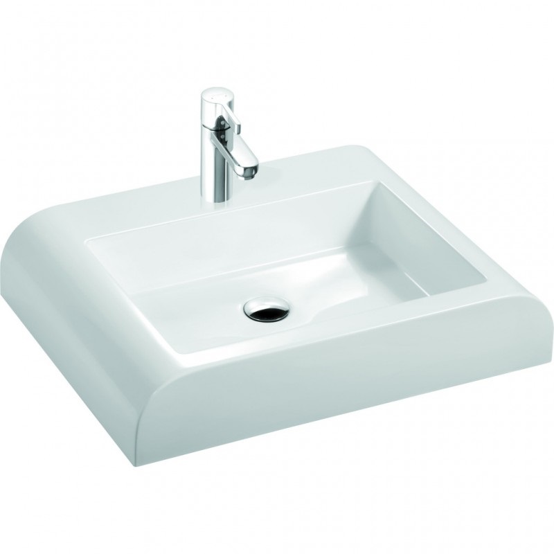 Раковина для ванной Marmorin Duna 60х45 см литой камень белый 190 060 020 xx x