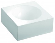 Раковина для ванной Marmorin Rea 40х40 см литой камень белый 201 040 020 xx x