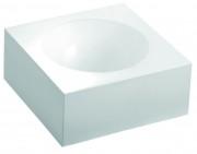 Раковина для ванной Marmorin Rea 40х40 см литой камень белый 201 040 020 xx x