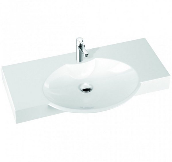 Раковина для ванной Marmorin Carme 98х55 см литой камень белый 260 098 020 xx x