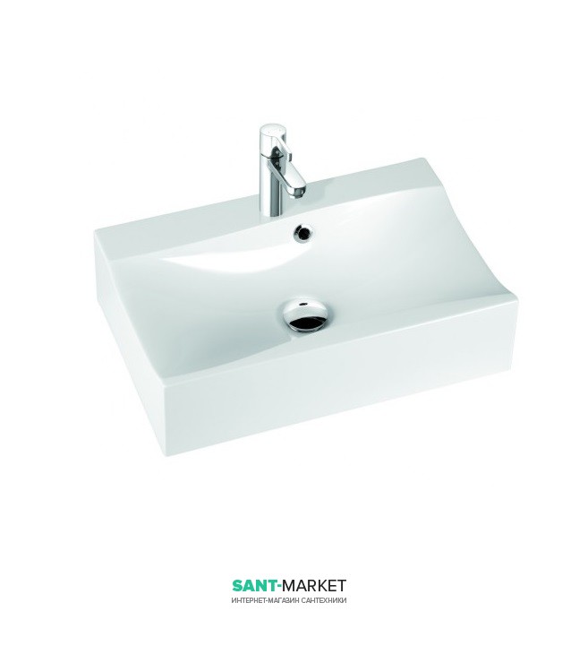 Раковина для ванної на тумбу Marmorin колекція Iva біла 220 060 022 xx x