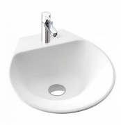 Раковина для ванной Marmorin Misa 42,1х43,5 см литой камень белый 633 040 020 хх х