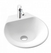 Раковина для ванної Marmorin Misa 42,1х43,5 см литий камінь білий 633 040 020 хх х