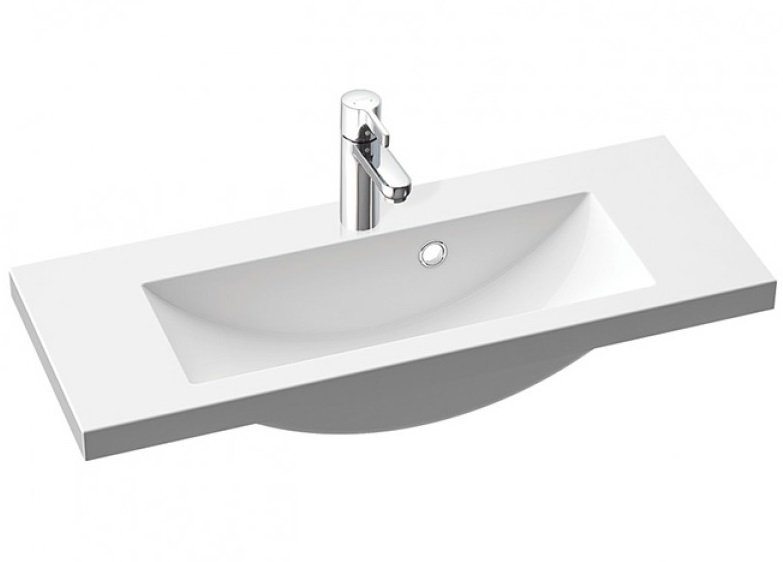 Раковина для ванной Marmorin Talia 80х31 см литой камень белый 270 080 020 xx x