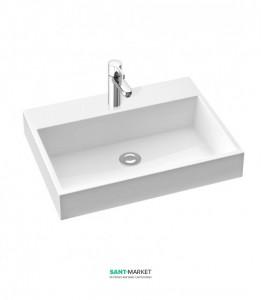 Раковина для ванной накладная Marmorin коллекция Teo белая 641 060 0xx xx x