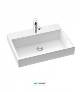 Раковина для ванной накладная Marmorin коллекция Teo белая 641 060 0xx xx x
