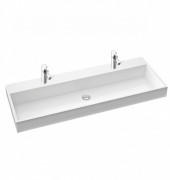 Раковина для ванної накладна подвійна Marmorin колекція Teo біла 641 120 0xx xx x