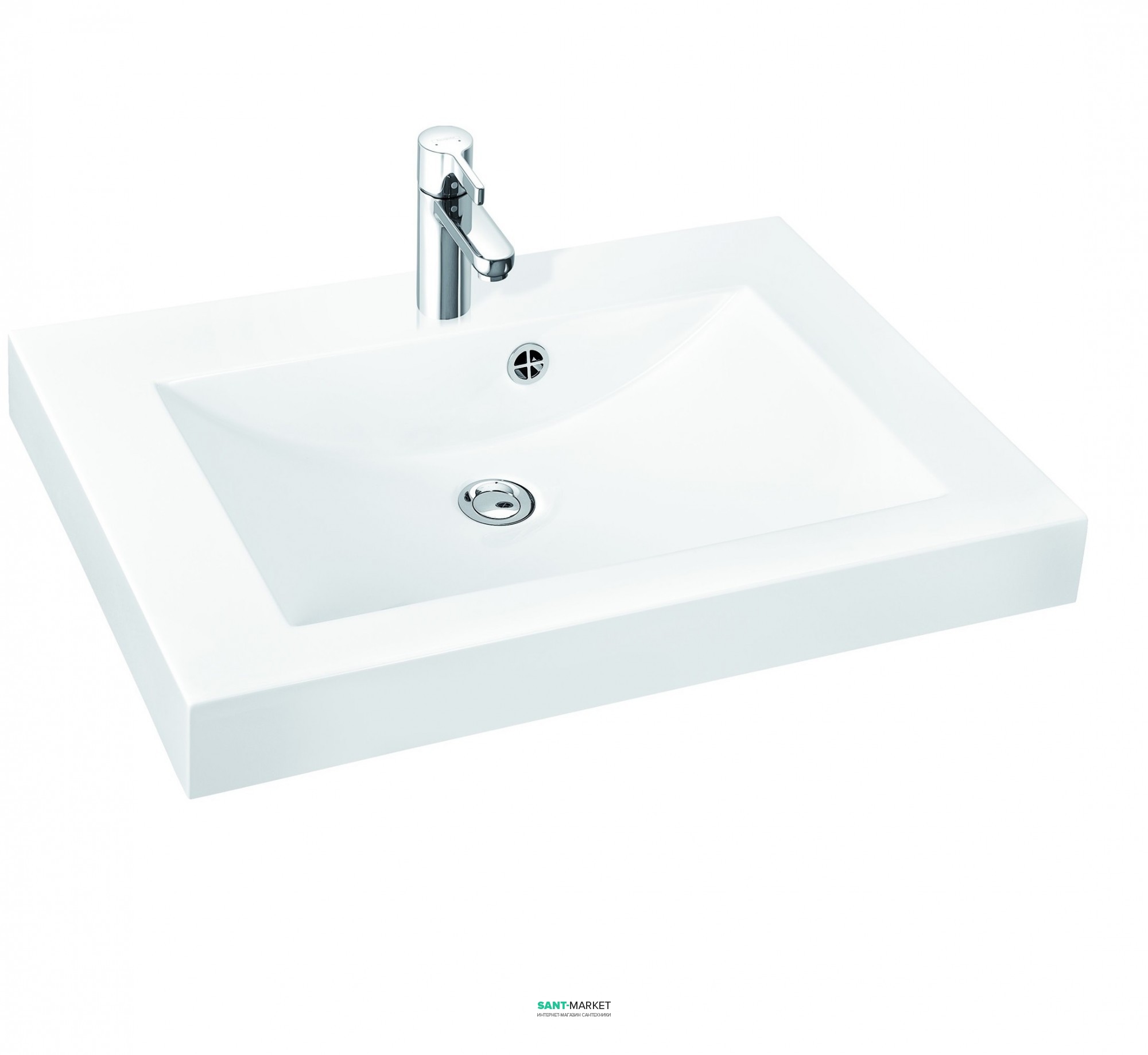 Раковина для ванной на тумбу Marmorin коллекция Moira Bis 800 белая 280 080 022 xx x