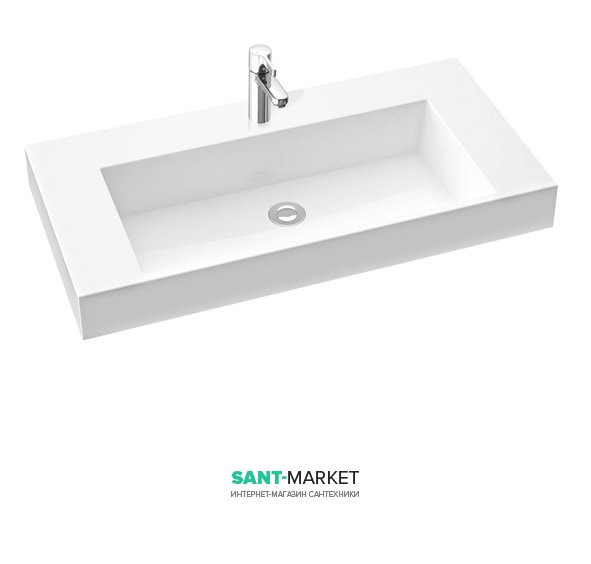 Раковина для ванной накладная Marmorin коллекция Teo белая 641 090 0xx xx x