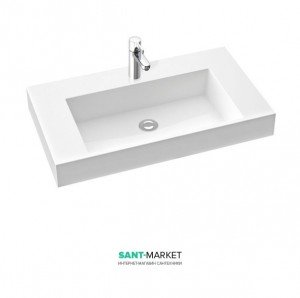 Раковина для ванной накладная Marmorin коллекция Teo белая 641 080 0xx xx x