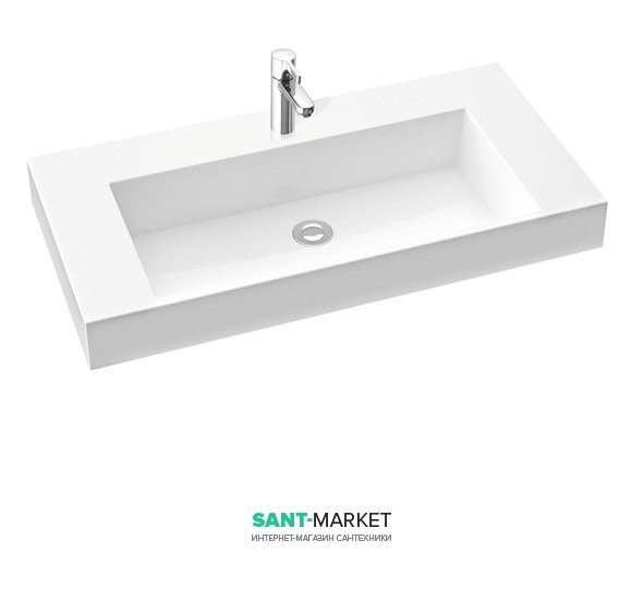 Раковина для ванної накладна Marmorin колекція Teo біла 641 090 0xx xx x