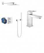 Комплект змішувачів для душу Grohe Eurocube хром 345234