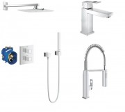 Набор смесителей для душа Grohe Eurocube хром 345313