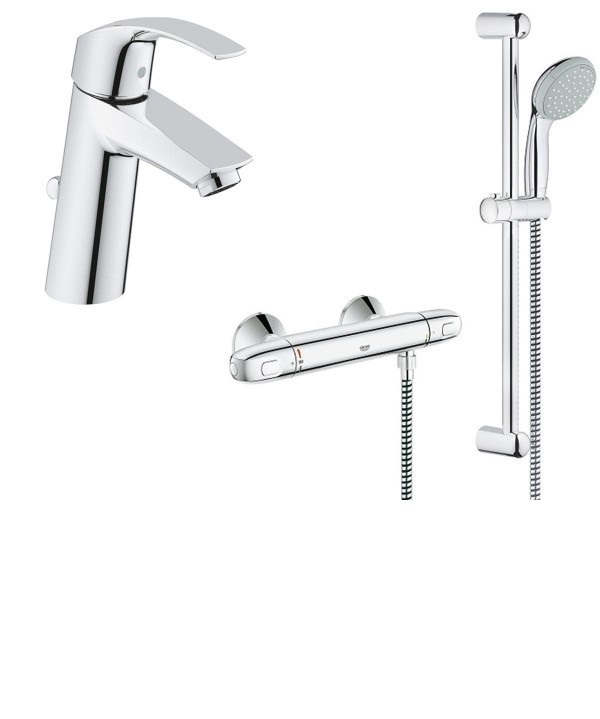 Набір змішувачів для душу Grohe Grohtherm 1000 хром 341233