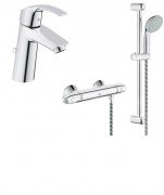 Набор смесителей для душа Grohe Grohtherm 1000 хром 341233