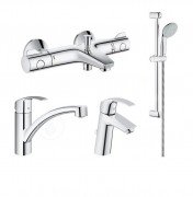 Набор смесителей для ванны Grohe Grohtherm 800 345534