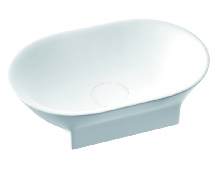 Раковина для ванной Marmorin Liva 48,6х32 см литой камень белый 556 048 020 xx x