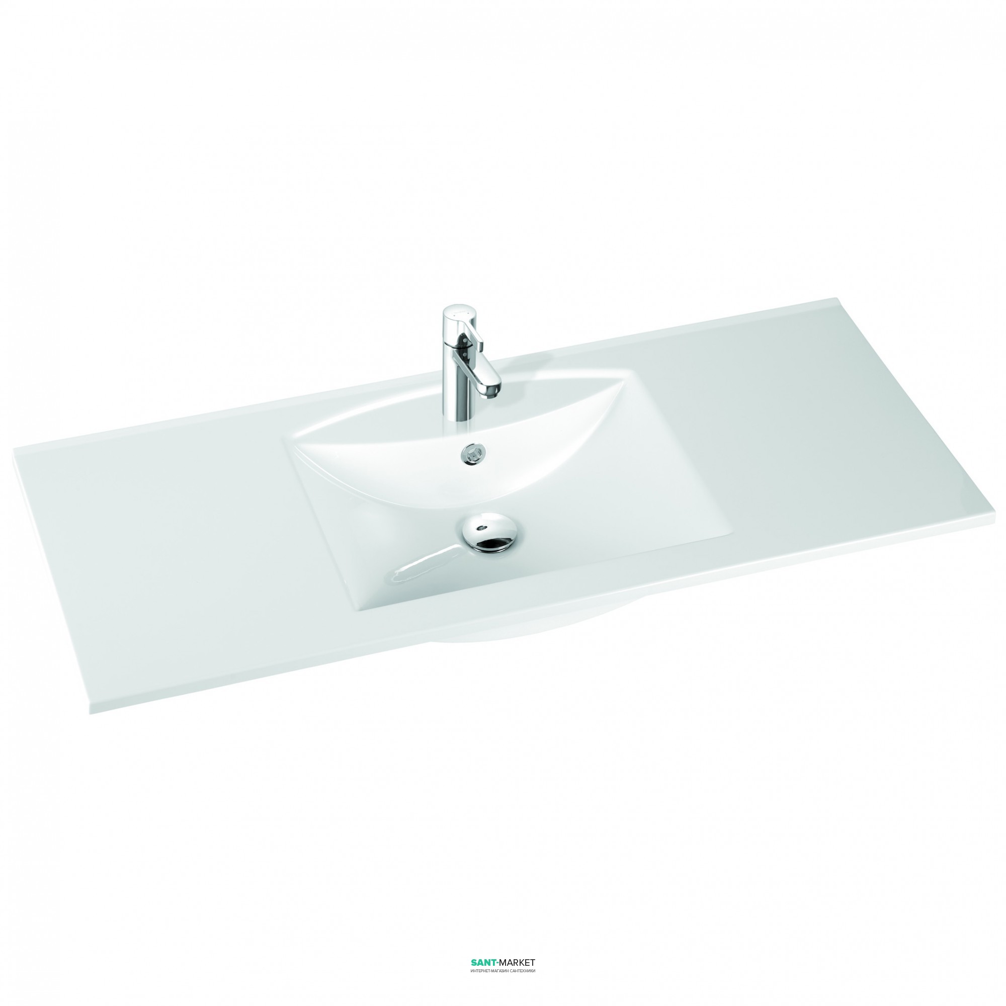 Раковина для ванной на тумбу Marmorin коллекция Larissa 120 белая 300 120 022 xx x